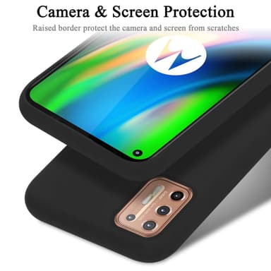 Motorola MOTO G9 PLUS Skal Fodral Case (Svart)