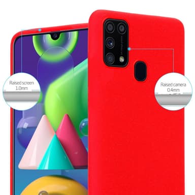 Skal Samsung Galaxy M31 Fodral Case (Röd)