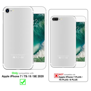 iPhone 7 / 7S / 8 / SE 2020 Skal Fodral Case (Silver)