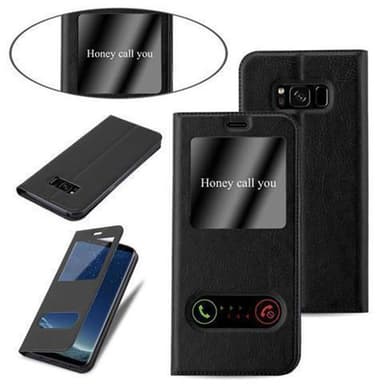 Samsung Galaxy S8 Plånboksfodral Skal (Svart)