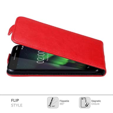 Nokia 2.1 Flipfodral Skal (Röd)