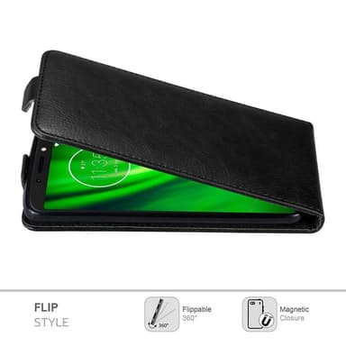 Motorola MOTO E5 / G6 PLAY Flipfodral Skal (Svart)
