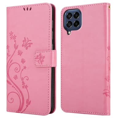 Samsung Galaxy M53 5G Plånboksfodral Skal (Rosa)