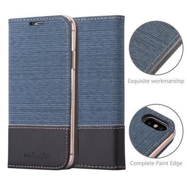 iPhone X / XS Plånboksfodral Skal (Blå)