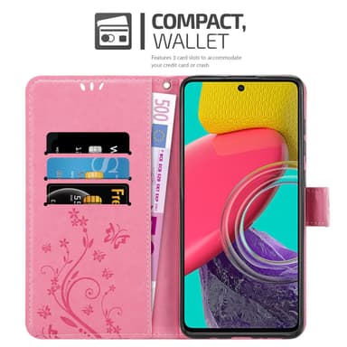 Samsung Galaxy M53 5G Plånboksfodral Skal (Rosa)