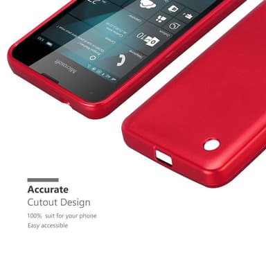 Skal Nokia Lumia 550 Fodral Case (Röd)