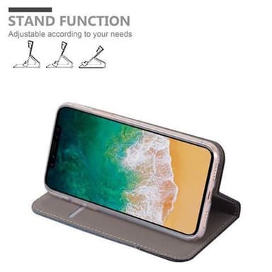 iPhone X / XS Plånboksfodral Skal (Blå)