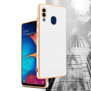 Samsung Galaxy A20 / A30 / M10s Skal Fodral Case (Vit)