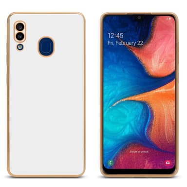 Samsung Galaxy A20 / A30 / M10s Skal Fodral Case (Vit)