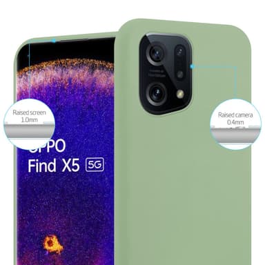 Skal Oppo FIND X5 Fodral Case (Grön)