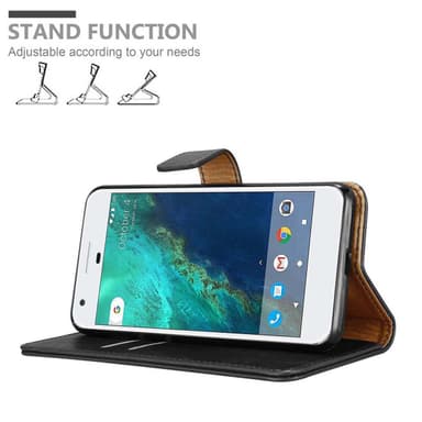 Google PIXEL Plånboksfodral Skal (Svart)