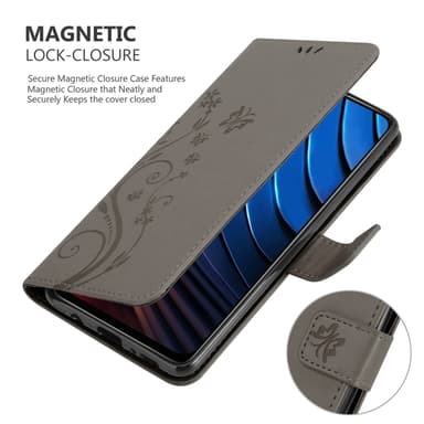Xiaomi POCO X3 GT Plånboksfodral Skal (Grå)