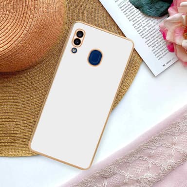Samsung Galaxy A20 / A30 / M10s Skal Fodral Case (Vit)