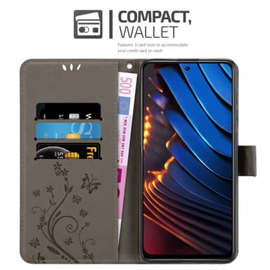 Xiaomi POCO X3 GT Plånboksfodral Skal (Grå)