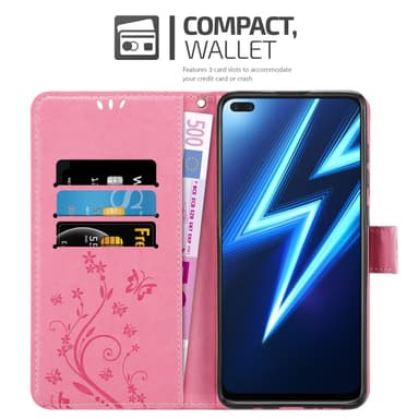 Realme 6 PRO Plånboksfodral Skal (Rosa)