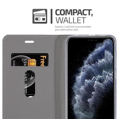 iPhone 11 PRO Plånboksfodral Skal (Grå)