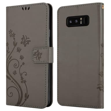 Samsung Galaxy NOTE 8 Plånboksfodral Skal (Grå)
