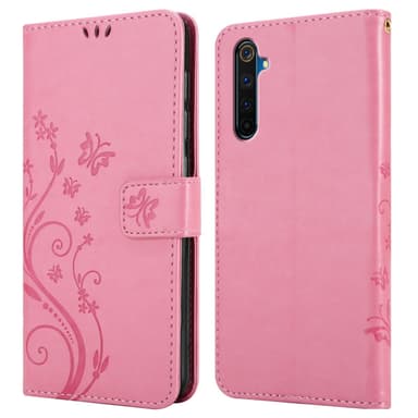 Realme 6 PRO Plånboksfodral Skal (Rosa)