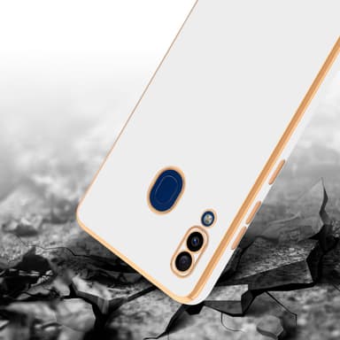 Samsung Galaxy A20 / A30 / M10s Skal Fodral Case (Vit)