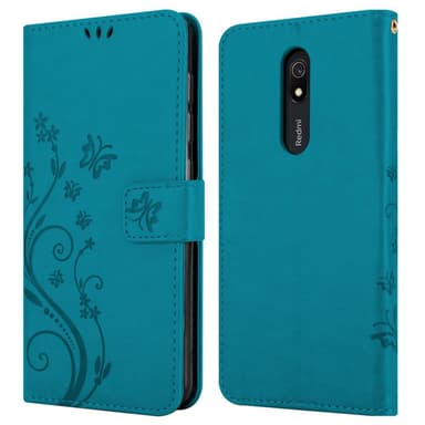 Xiaomi RedMi 8A Plånboksfodral Skal (Blå)