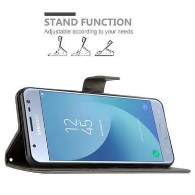 Samsung Galaxy J3 2017 Plånboksfodral Skal (Grå)