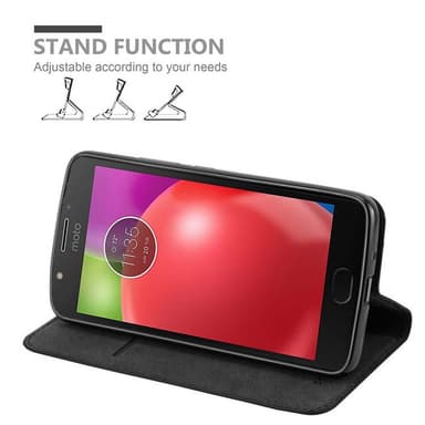 Motorola MOTO E4 Skal Fodral Case (Svart)