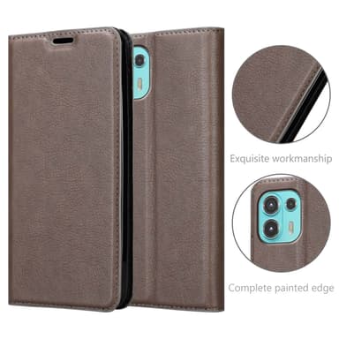 Motorola EDGE 20 LITE / FUSION Skal Fodral Case (Brun)