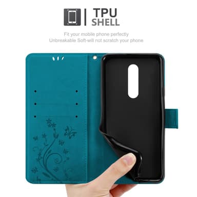Xiaomi RedMi 8A Plånboksfodral Skal (Blå)