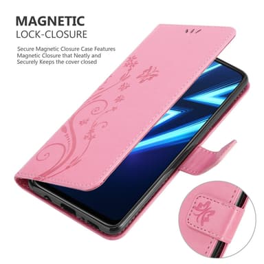 Realme 6 PRO Plånboksfodral Skal (Rosa)