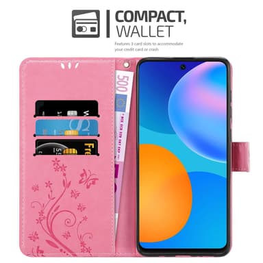Huawei P SMART 2021 Plånboksfodral Skal (Rosa)