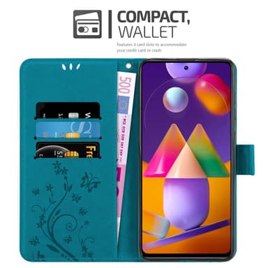 Samsung Galaxy M31s Plånboksfodral Skal (Blå)