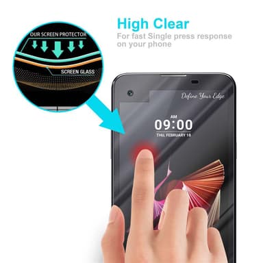 LG X SCREEN Skyddsglas Skyddsfilm Skärmskydd