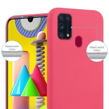Skal Samsung Galaxy M31 Fodral Case (Röd)