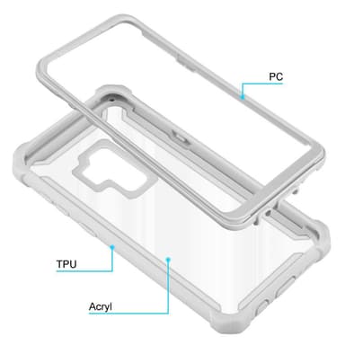 Samsung Galaxy S9 PLUS Skal Fodral Case (Grå)
