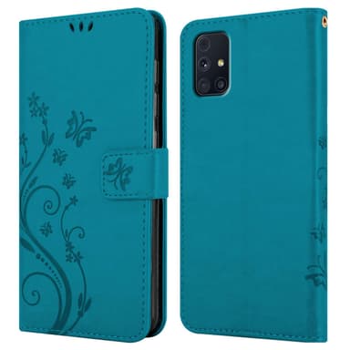 Samsung Galaxy M31s Plånboksfodral Skal (Blå)
