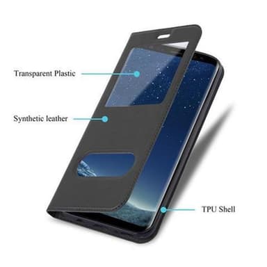 Samsung Galaxy S8 Plånboksfodral Skal (Svart)
