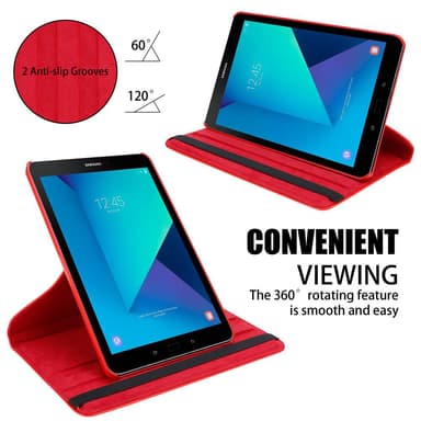 Skal Samsung Galaxy Tab S3 (9.7 tum) Fodral Case (Röd)