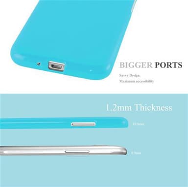 Samsung Galaxy J1 2015 Skal Fodral Case (Blå)