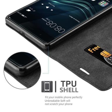 Huawei P9 PLUS Skal Fodral Case (Svart)