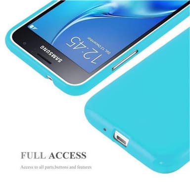 Samsung Galaxy J1 2015 Skal Fodral Case (Blå)