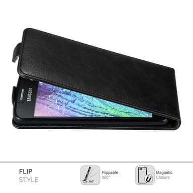 Samsung Galaxy J1 2015 Flipfodral Skal (Svart)