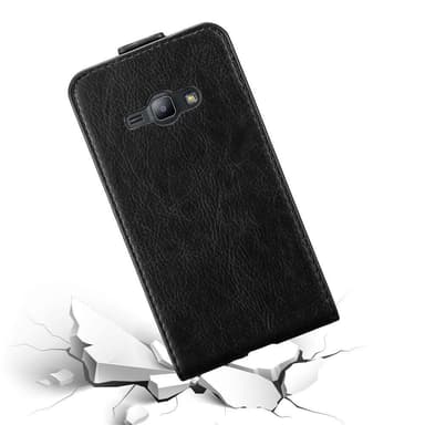 Samsung Galaxy J1 2015 Flipfodral Skal (Svart)