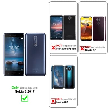 Skal Nokia 8 2017 Fodral Case (Röd)