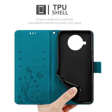 Xiaomi Mi 10T LITE Plånboksfodral Skal (Blå)