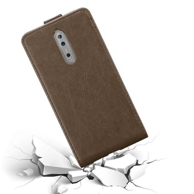 Nokia 8 2017 Flipfodral Skal (Brun)
