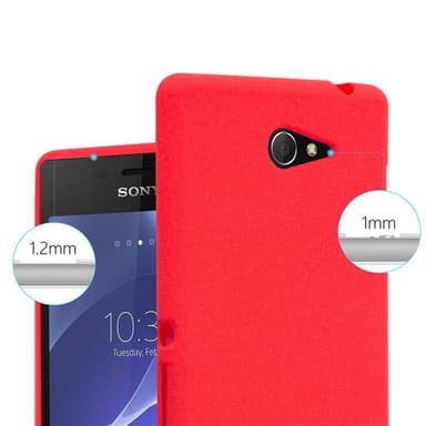 Skal Sony Xperia M2 / M2 AQUA Fodral Case (Röd)