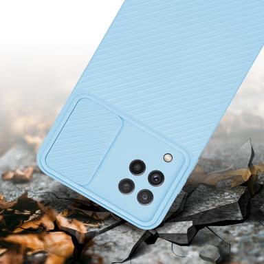 Skal Samsung Galaxy A22 4G Fodral Case (Blå)