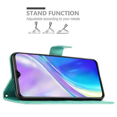 Realme X2 / XT / Oppo K5 Plånboksfodral Skal (Turkos)