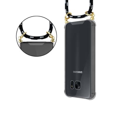 Samsung Galaxy S7 EDGE Skal Fodral Kedja (Svart)