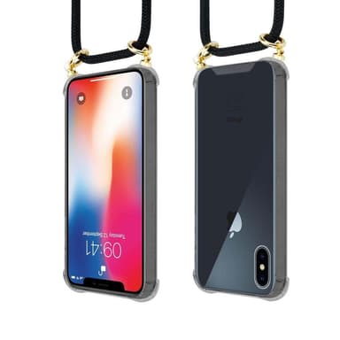 iPhone X / XS Skal Fodral Kedja (Svart)